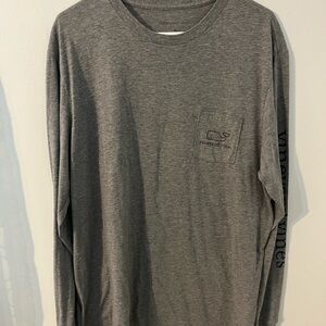 Vineyard Vines Men's Gray Long Sleeve Shirt Sz Xl